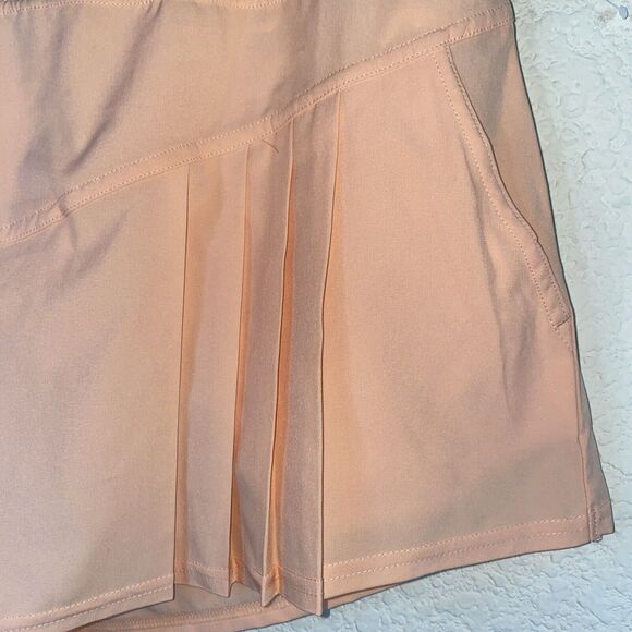Joy Lab High Rise Pleated Smocked Athletic Coral Shorts XL pickleball tennis - Picture 3 of 8